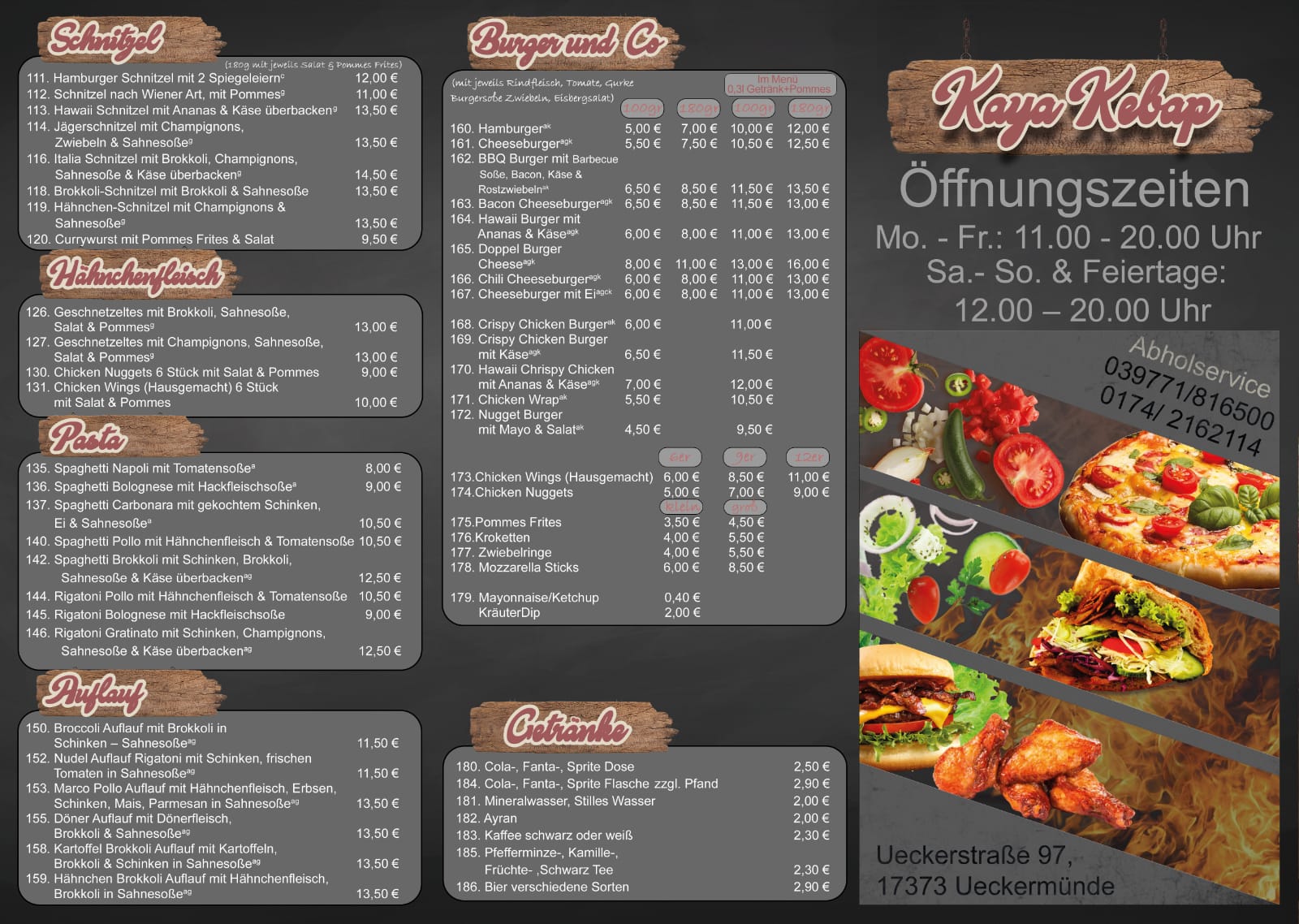 Vollbild Karte Außen Kebab